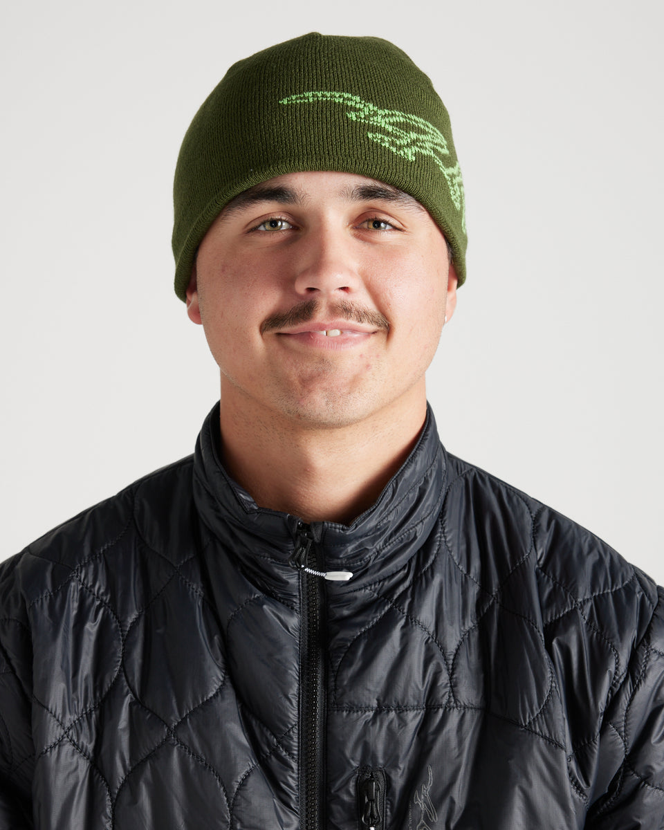 Slack Country Snow Beanie – Rifle Green | Yuki Threads