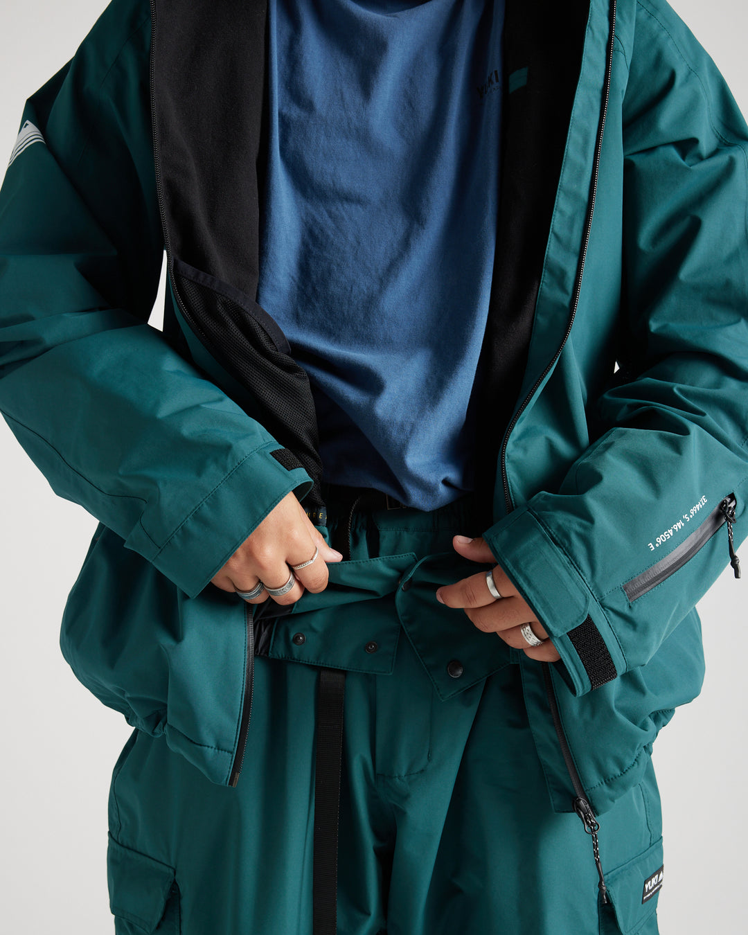 Genki Jacket – Deep Teal Snow Shell | Yuki Threads
