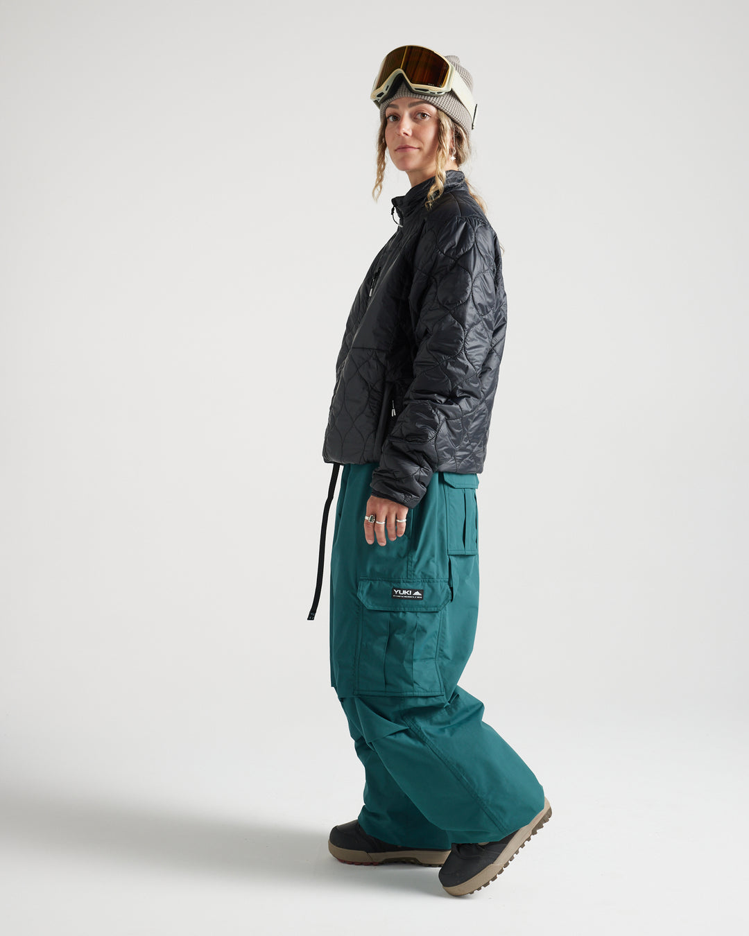 パンツ yuki Genki Pant — Deep Teal | PFAS-Free Snow Pant | Yuki Threads