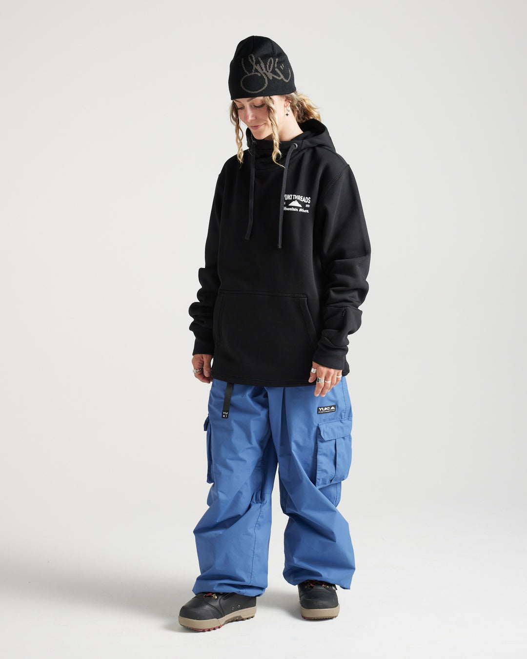 Loop Shred Hoodie – Black | 380gsm Heavyweight | Yuki Threads