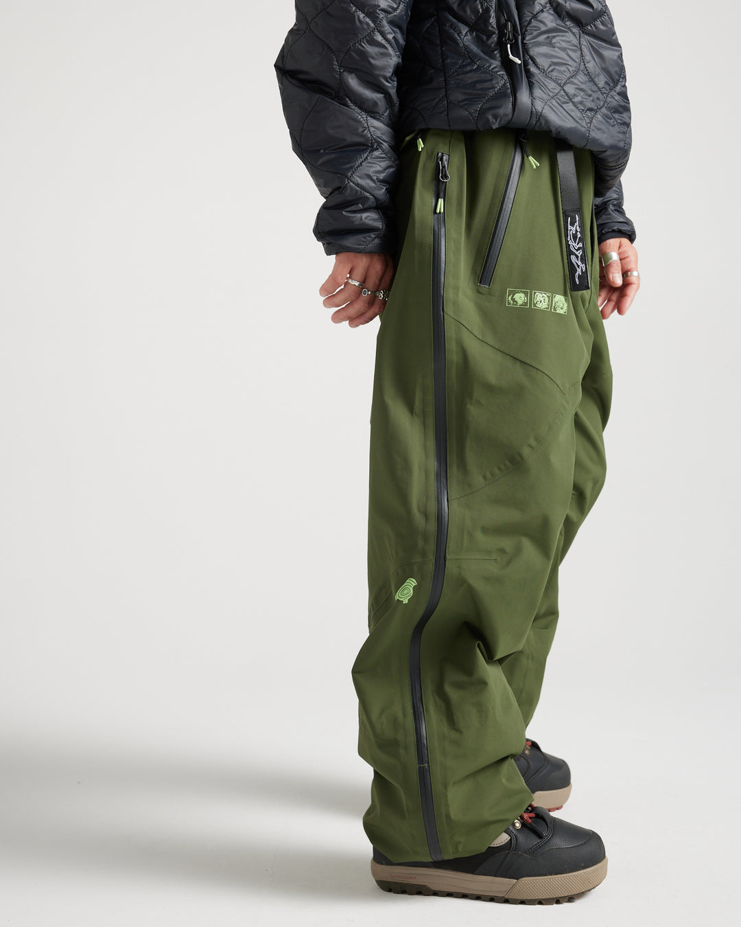 Slack Country 3L Snowboard Pant – Rifle Green | Yuki Threads