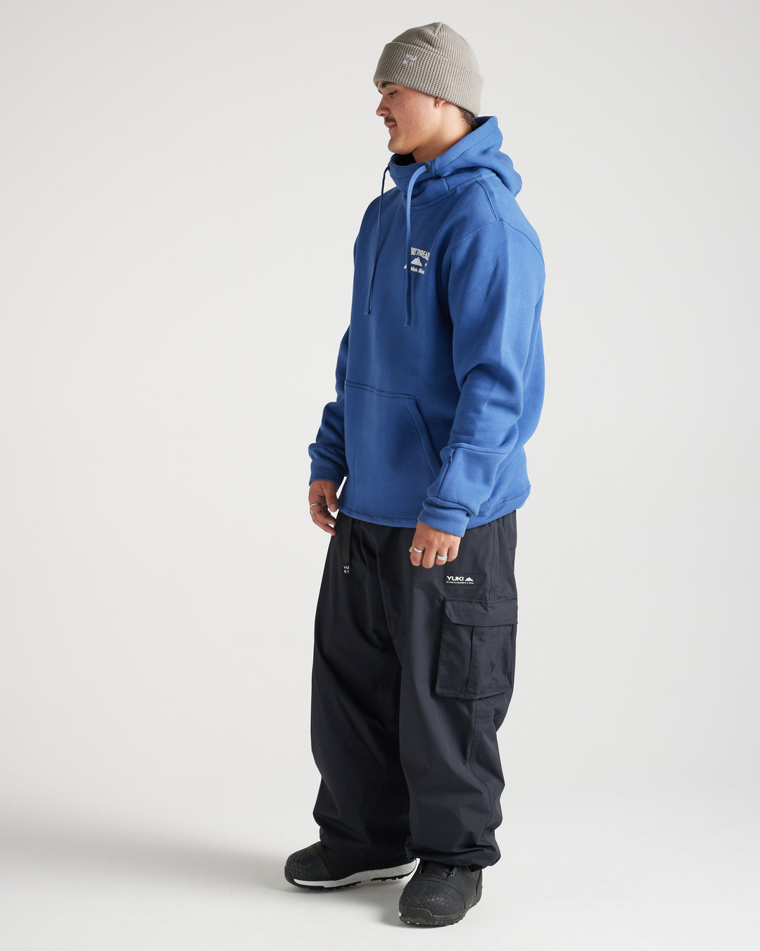 Loop Shred Hoodie — Navy | 380gsm Heavyweight Fleece | Yuki Threads