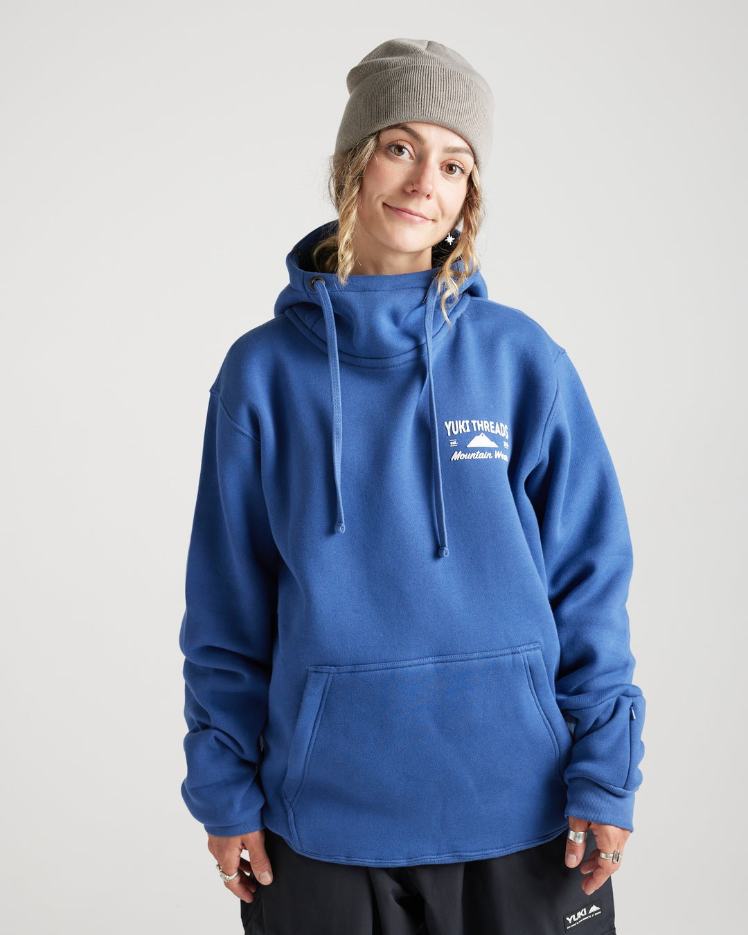 Loop Shred Hoodie — Navy | 380gsm Heavyweight Fleece | Yuki Threads