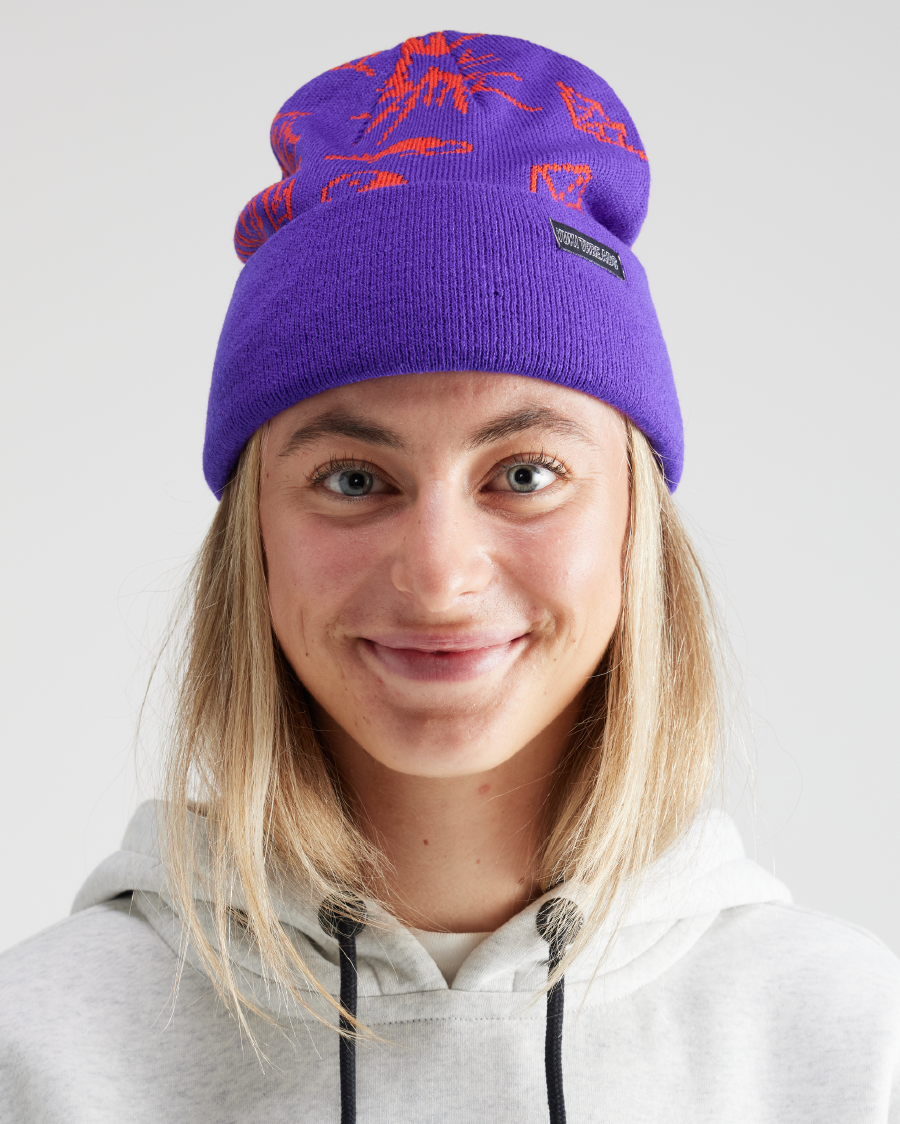 SKETCHY BEANIE PURPLE – Yuki Threads SKETCHY BEANIE PURPLE – Yuki Threads