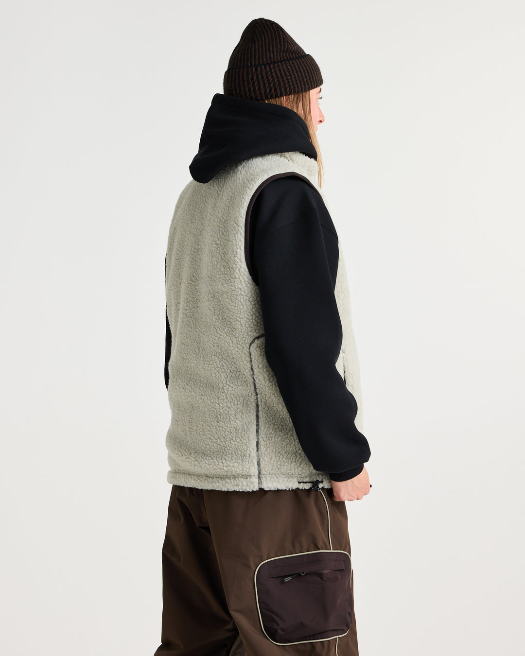 Mobbin Reversible Vest Chocolate