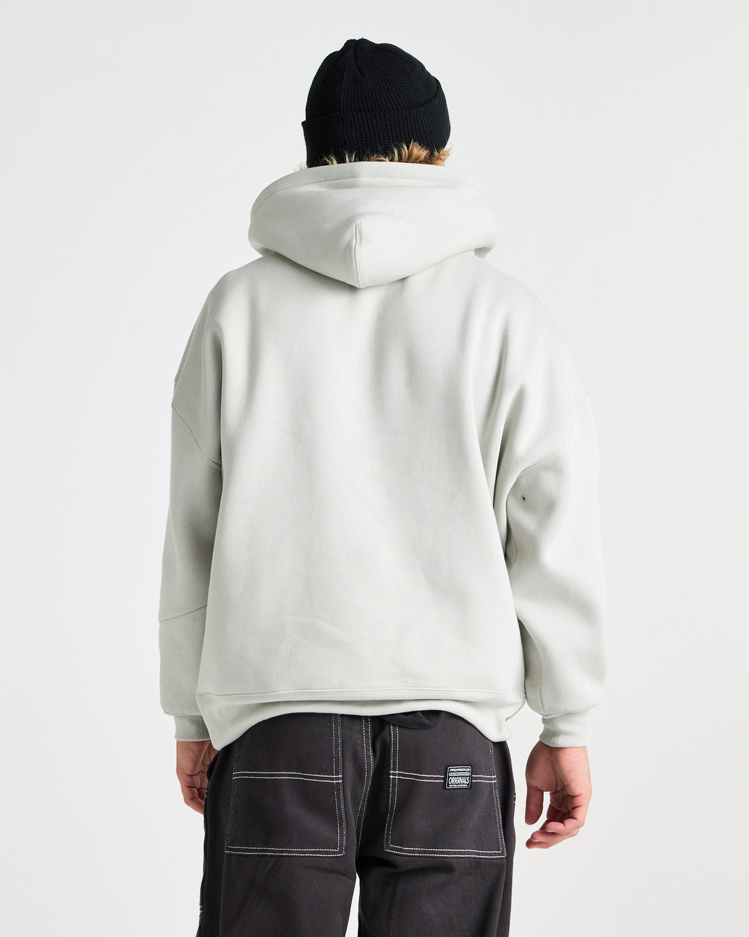Sparky Hoodie – Storm Grey, 380gsm Organic Cotton | Yuki Threads