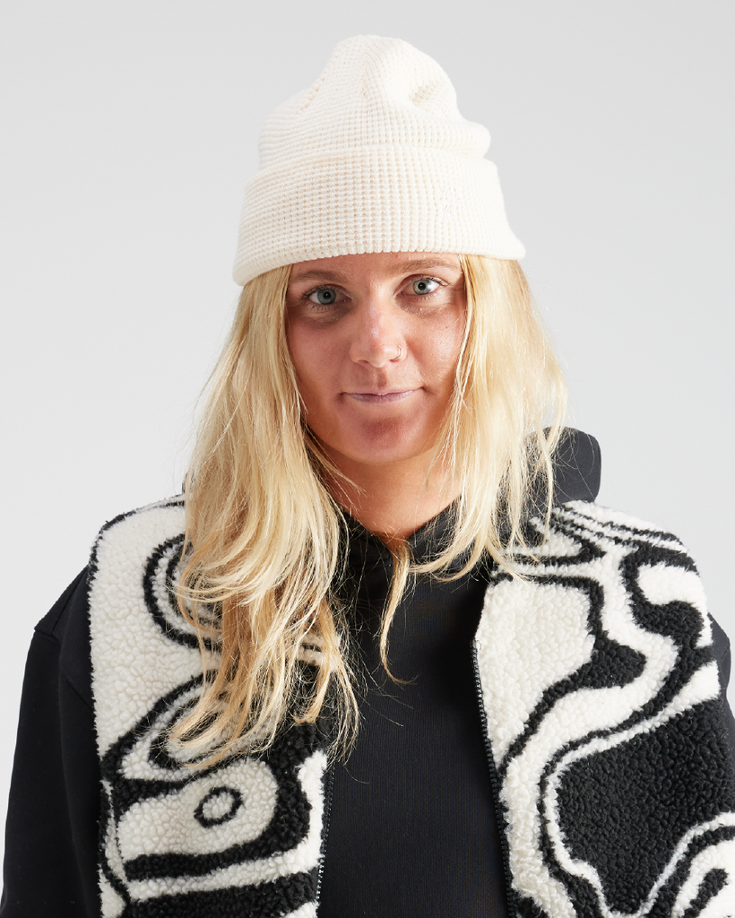 Decky Blank Apparel Gi Waffle Long Beanie - Knit Cap, Lightweight, Braided Design (Multiple Colors) - View #14